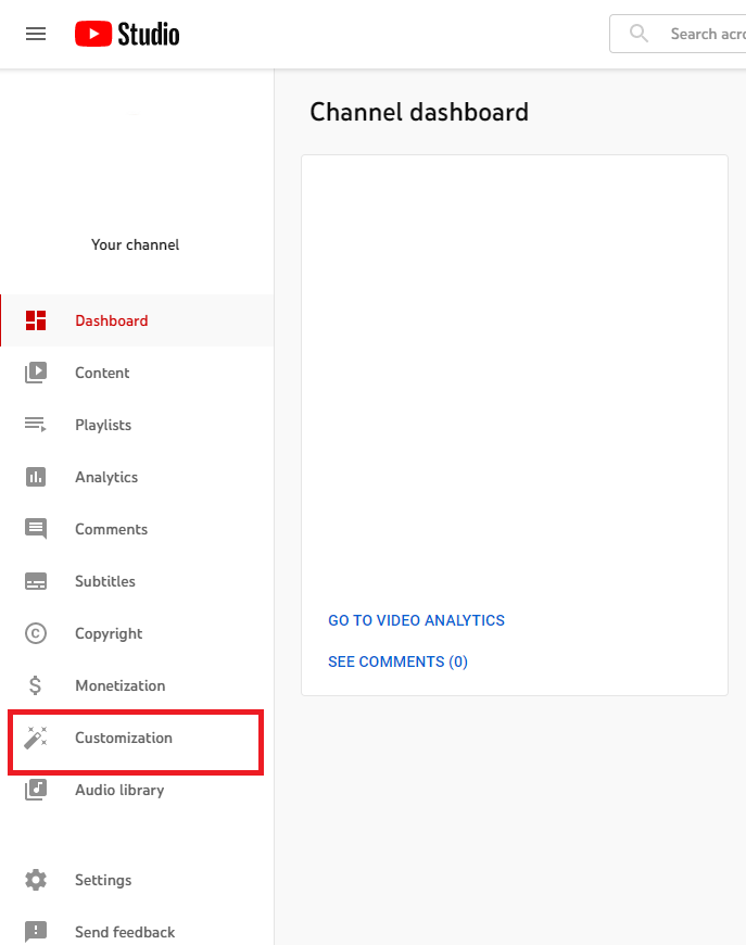Change your channel name on youtube