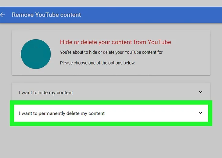 how.to delete a youtube channel