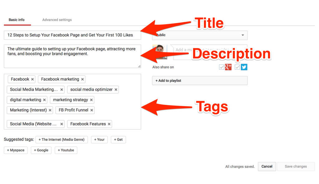 How to add channel tags