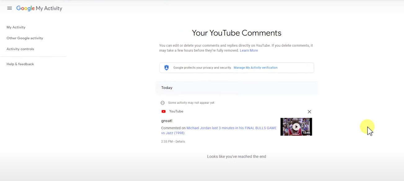 manage youtube comments